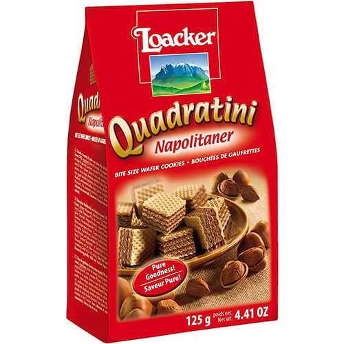 Loacker Quadratini Napolitaner Wafer 125G