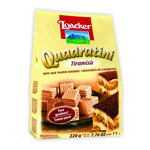Loacker Quadratini Tiramisu Wafer 220G