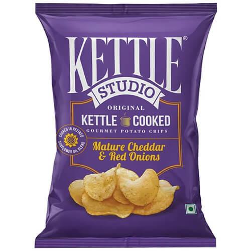 Kettle Studio Cheddar & Red Onions 125G - The Gift Studio