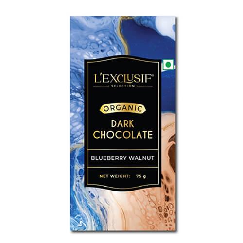 Le Organic Chocolate Bar Blueberry Walnut 75G - The Gift Studio