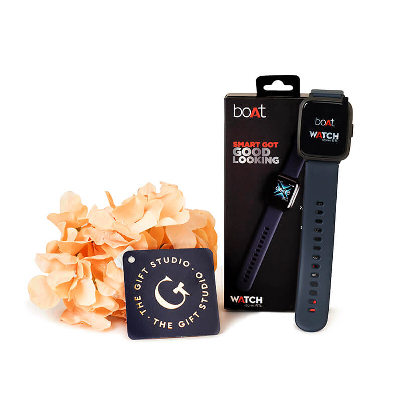 boAt Strom RTL Black/Blue Smart Watch