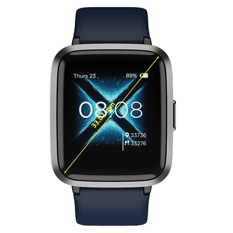 boAt Strom RTL Black/Blue Smart Watch