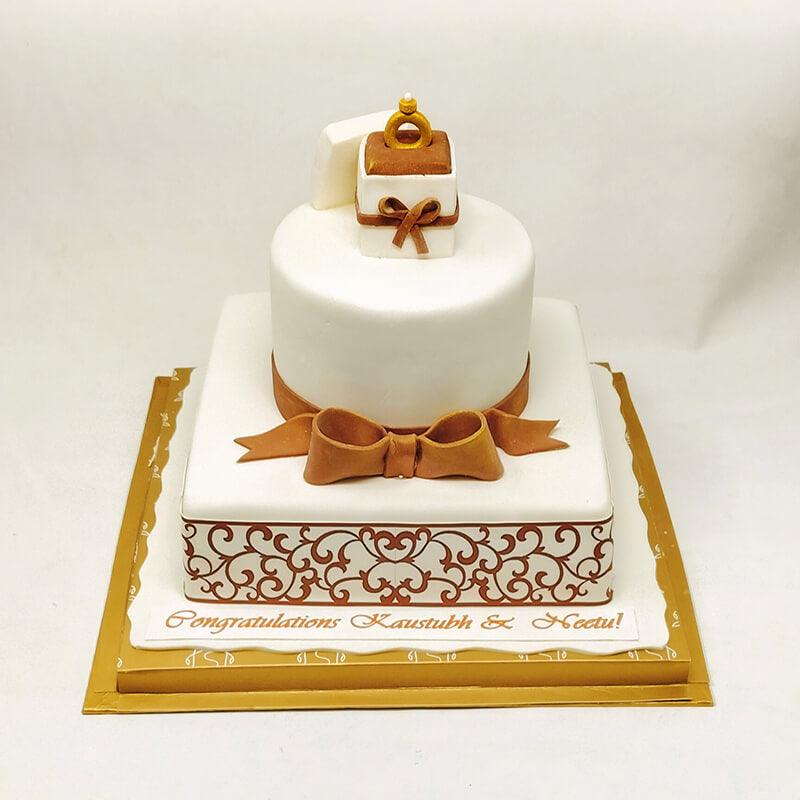 Engagement Ring Cake - The Gift Studio