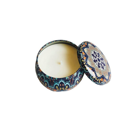 Multi Color TIN CANDLE - The Gift Studio