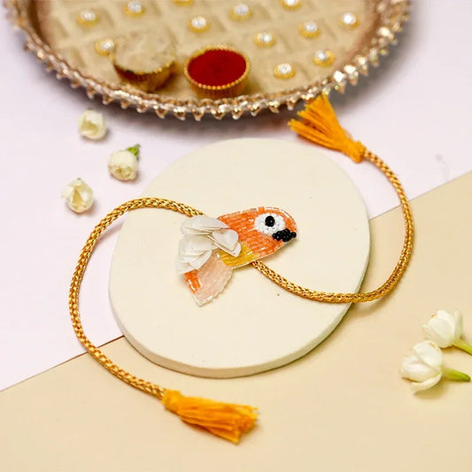 Birdy Beaded Rakhi - The Gift Studio