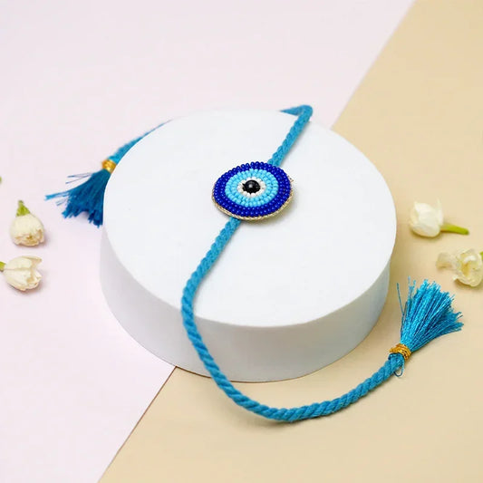 Blue Evil Eye Rakhi - The Gift Studio