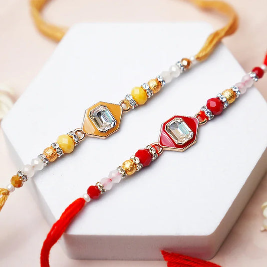 Kundan Special Rakhis (Set of 2) - The Gift Studio