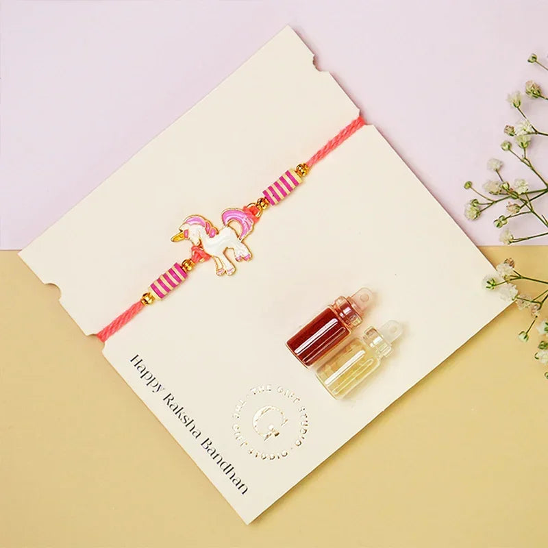 Unicorn Pink Rakhi - The Gift Studio