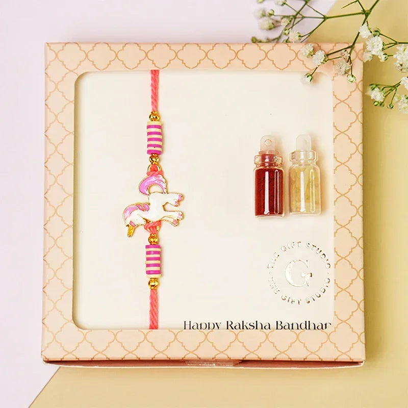 Unicorn Pink Rakhi - The Gift Studio