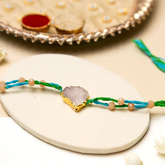 Agate Stone Designer Rakhi - The Gift Studio
