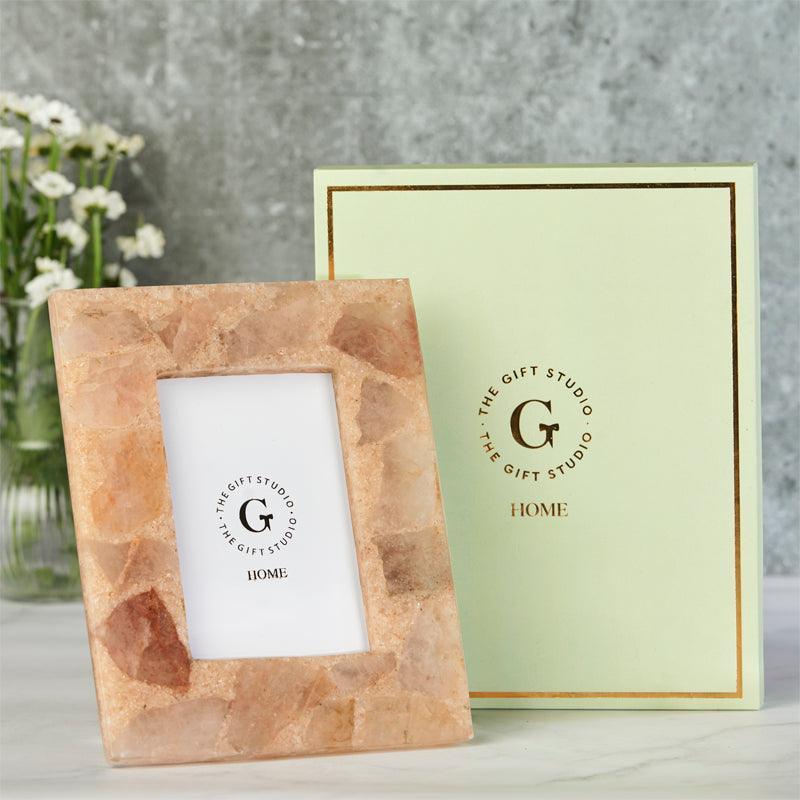 Peach Agate Photo Frame - The Gift Studio
