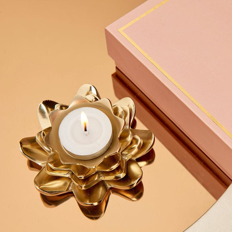 Lotus Casted T-light Holder - The Gift Studio