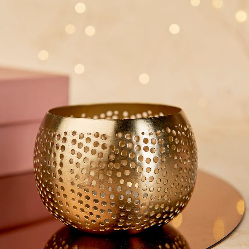 Cutwork Serenity T-Light Holder Votive - The Gift Studio