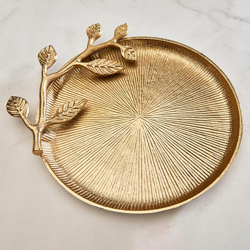Leafy Elegance Platter - The Gift Studio