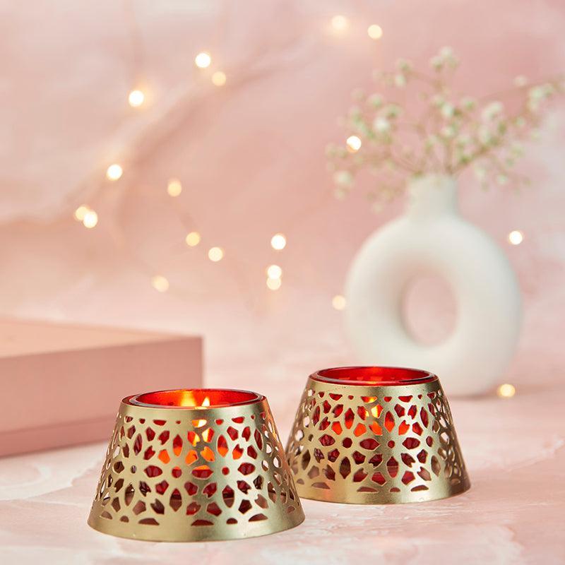 Petal T-Light Holders (Set of 2) - The Gift Studio