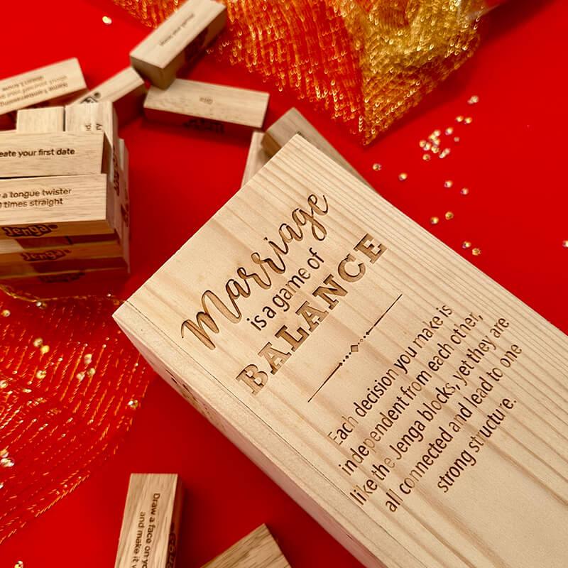 Jenga : Marriage Edition - The Gift Studio