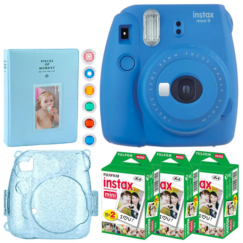 Fujifilm Camera Mini9 Bundle Pack Blue