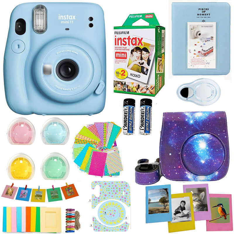 Fujifilm Camera Mini11 Bundle Pack Blue