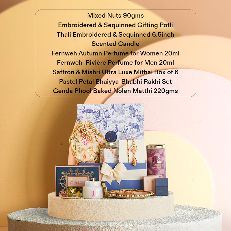 Aromatic Affection Bhaiya-Bhabhi Rakhi Hamper_The Gift Studio