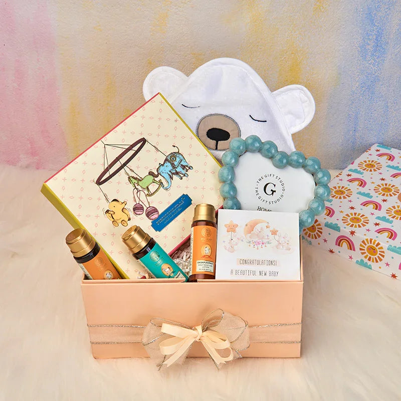 Baby Bath & Cuddle Hamper-The Gift Stduio
