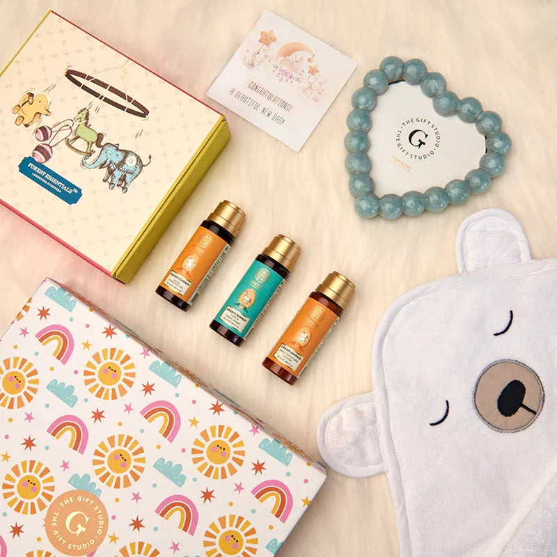 Baby Bath & Cuddle Hamper-The Gift Stduio