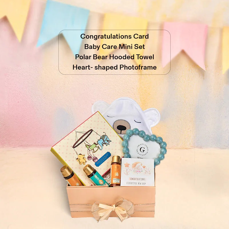 Baby Bath & Cuddle Hamper-The Gift Stduio