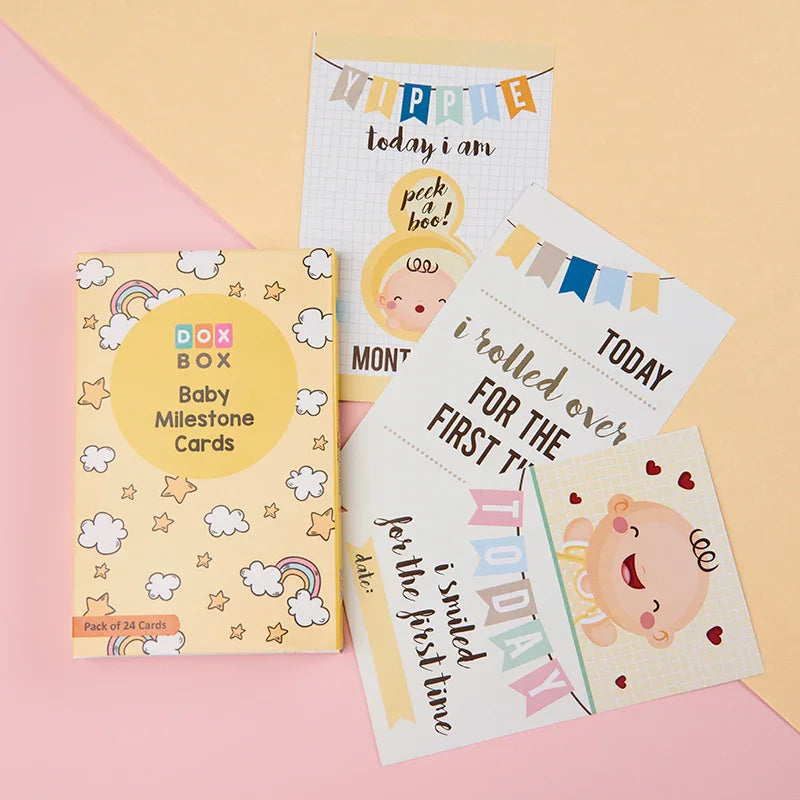 Baby Milestones Flashcard-The Gift Stduio