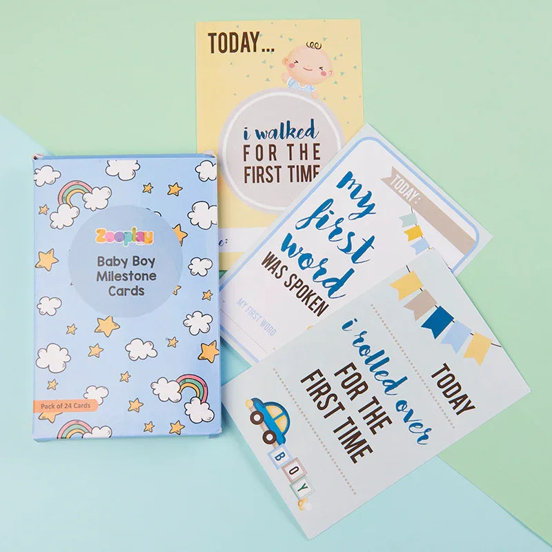 Baby boy Milestone Card-The Gift Stduio
