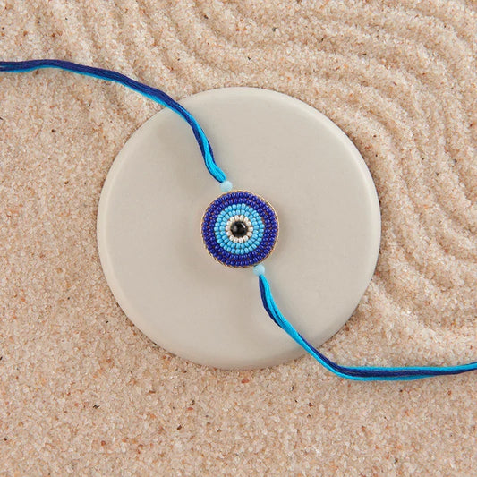 Beaded Evil Eye Rakhi_The Gift Studio