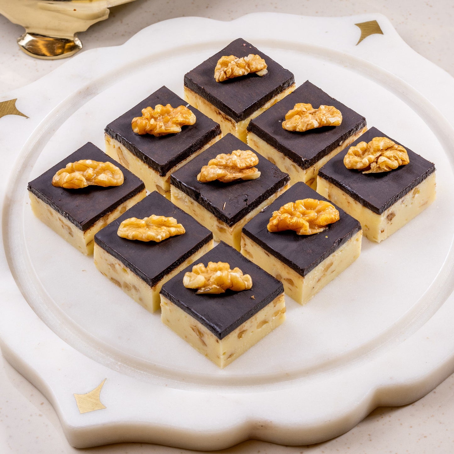 Belgian Chocolate Walnut Fudge box of 12