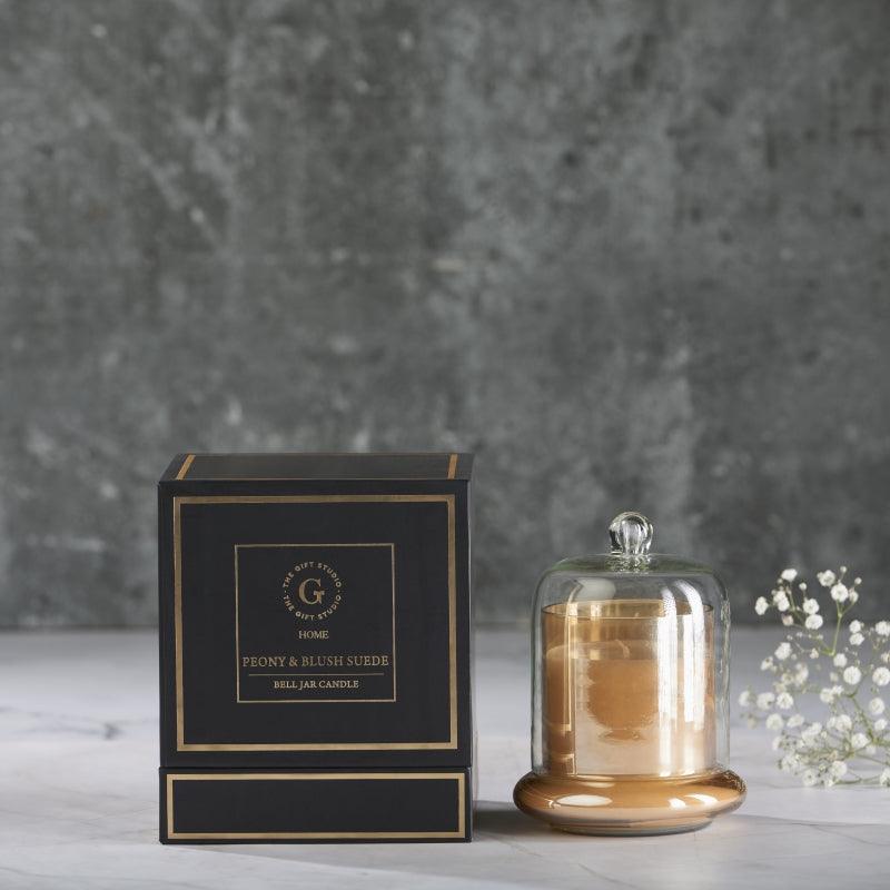 Bell Jar Candle 310 gm Peony & Blush Suede - The Gift Studio