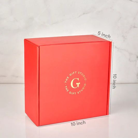 Bento Box Red 10X10X5 Inch_The Gift Studio