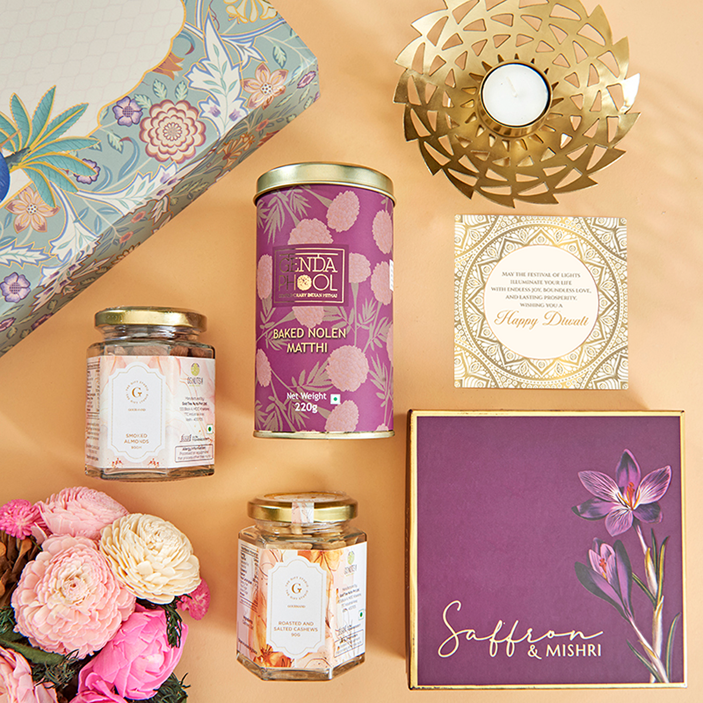Bloom and Bites Diwali Hamper