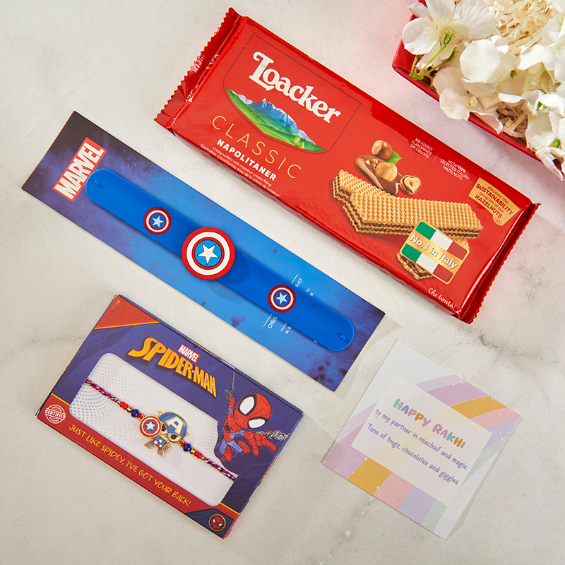 Captain America's Rakhi Hamper for Boys_The Gift Studio