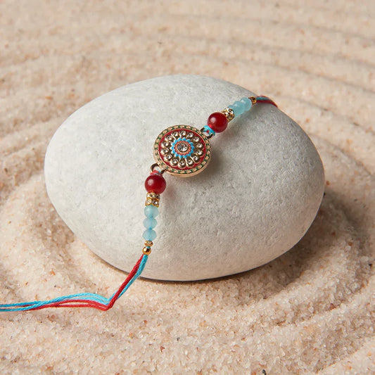 Chakra Meenakari Rakhi_The Gift Studio