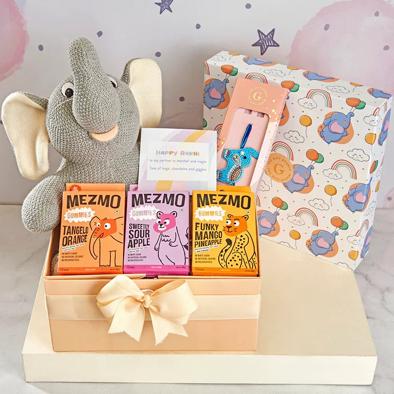 Flying Jumbo Rakhi Hamper for Kids