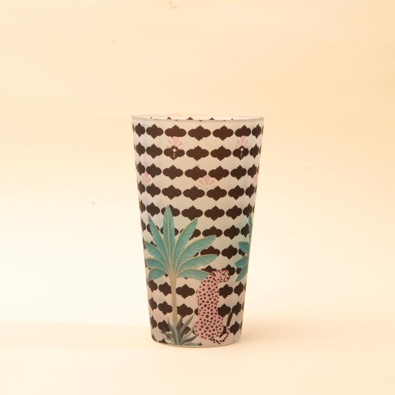Frosted Tumbler Pink Leapord - The Gift Studio
