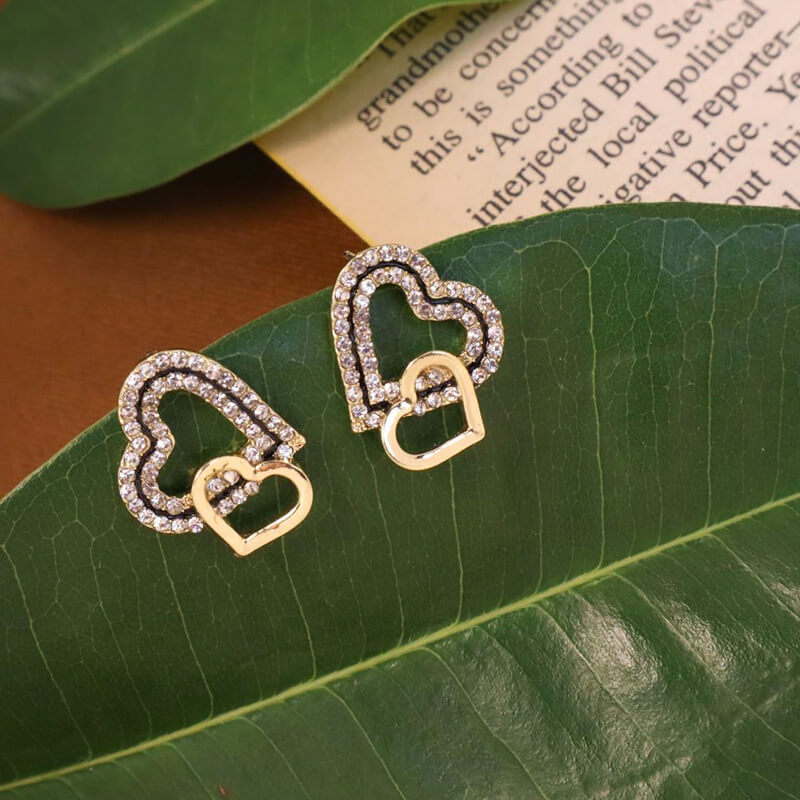 Hearts Stud Earrings