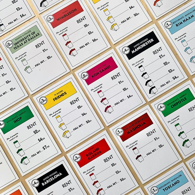Personalized Monopoly Deal
