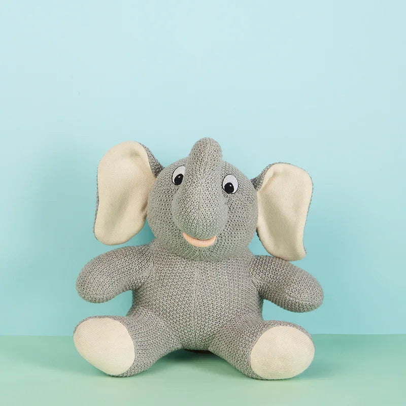 Knitted Elephant Soft Toy-The Gift Stduio