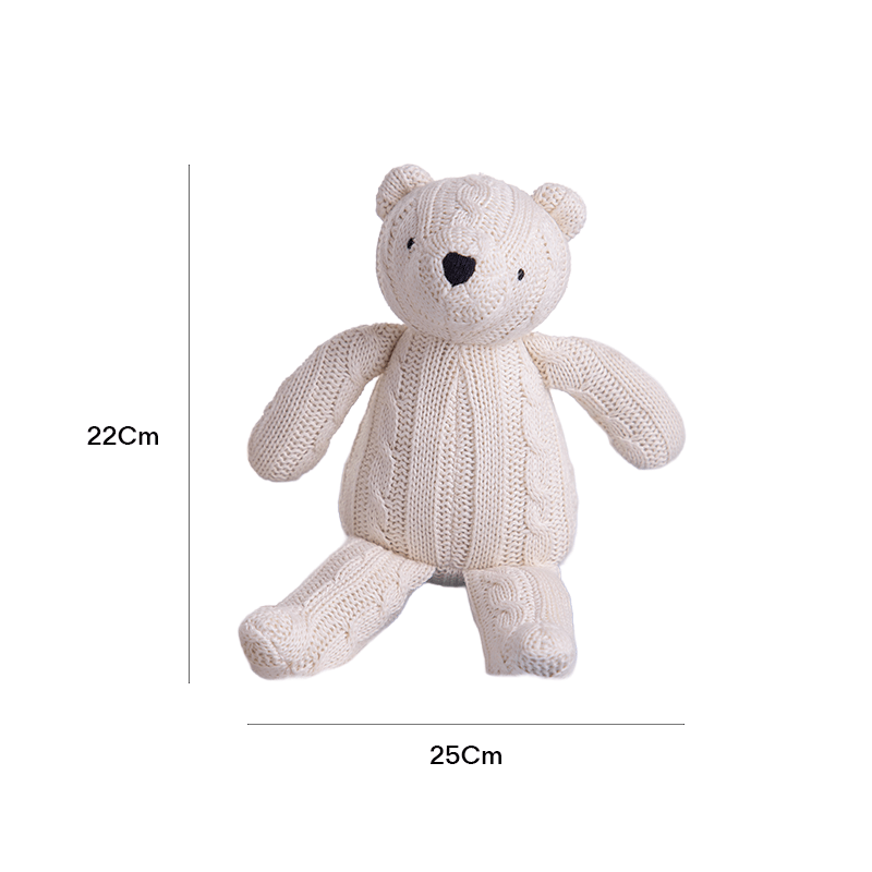 Knitted Soft Teddy Bear gift set - The Gift Studio