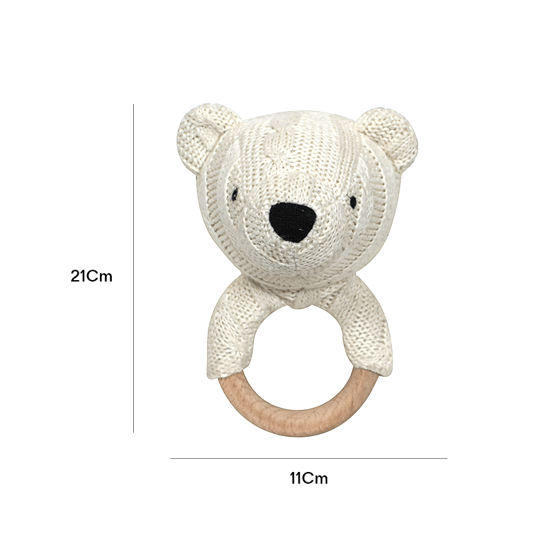 Knitted Soft Teddy Bear gift set - The Gift Studio