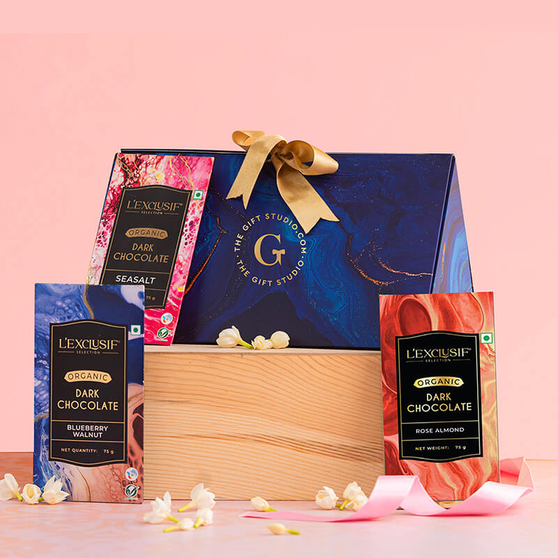 L'Exclusif Organic Dark Chocolate Gift hamper