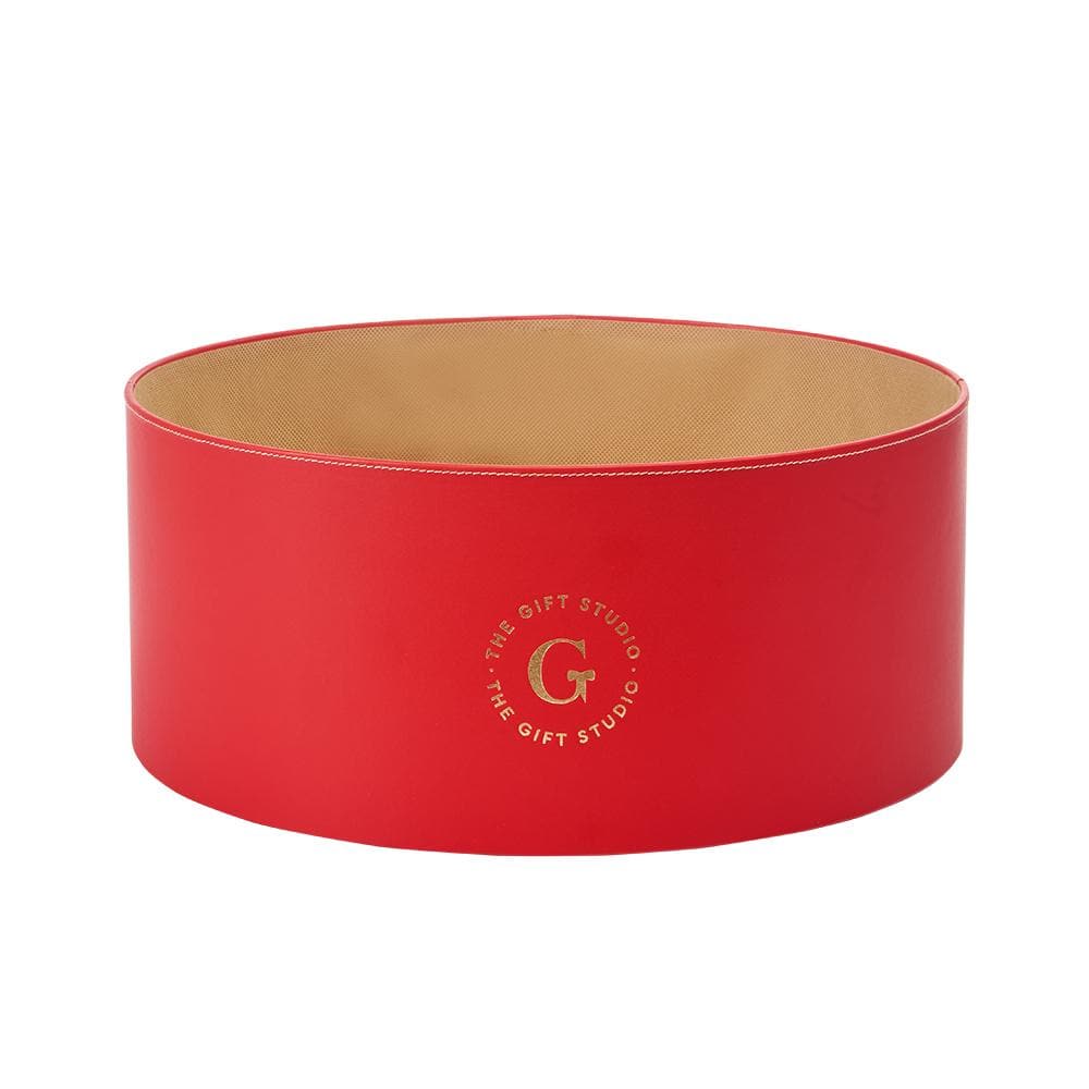Large Round Red Box