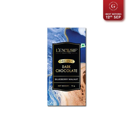 Le Organic Chocolate Bar Blueberry Walnut 75G