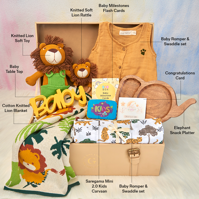 Little Explorer Safari Hamper-The Gift Stduio