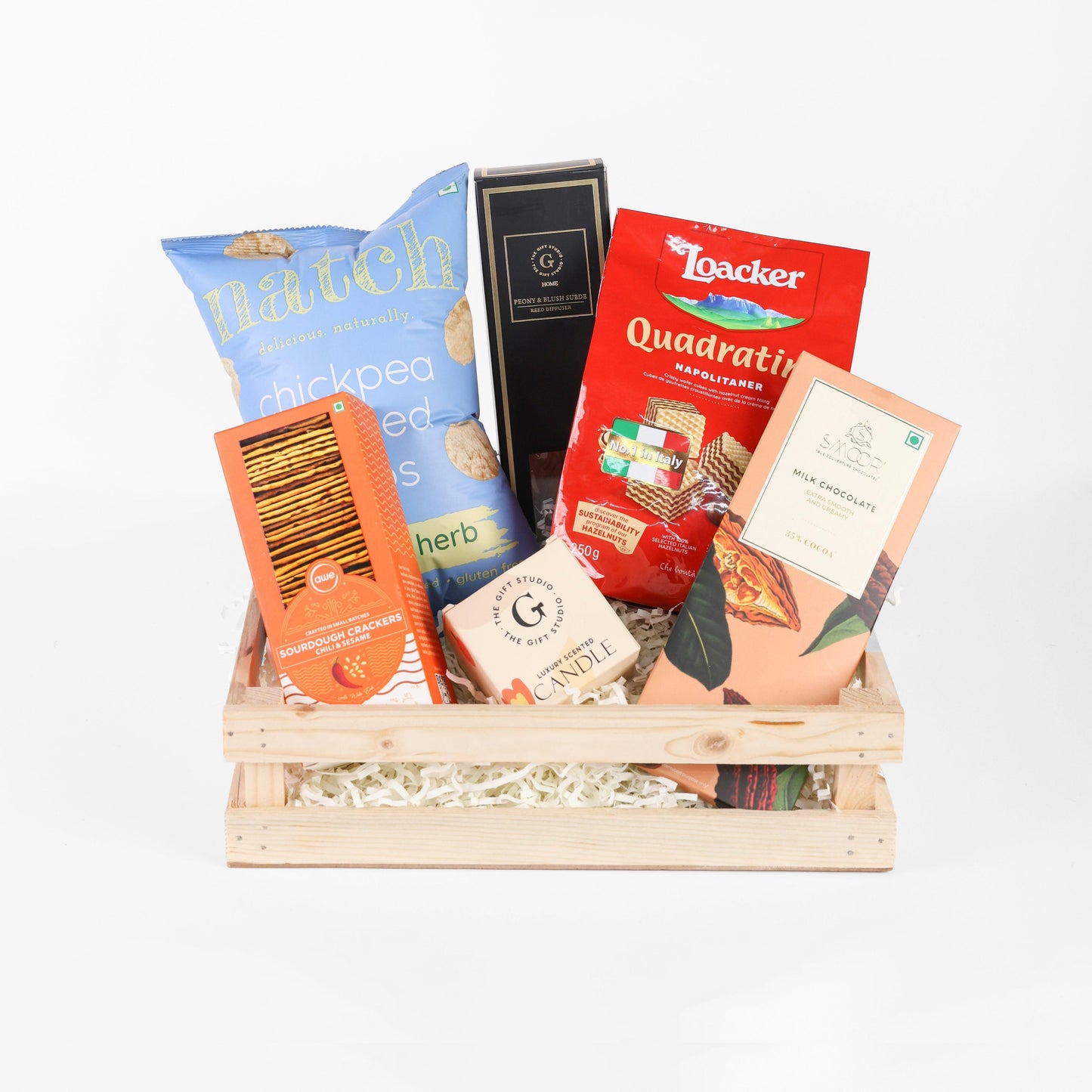 Luxe Aroma & Snack Hamper - The Gift Studio