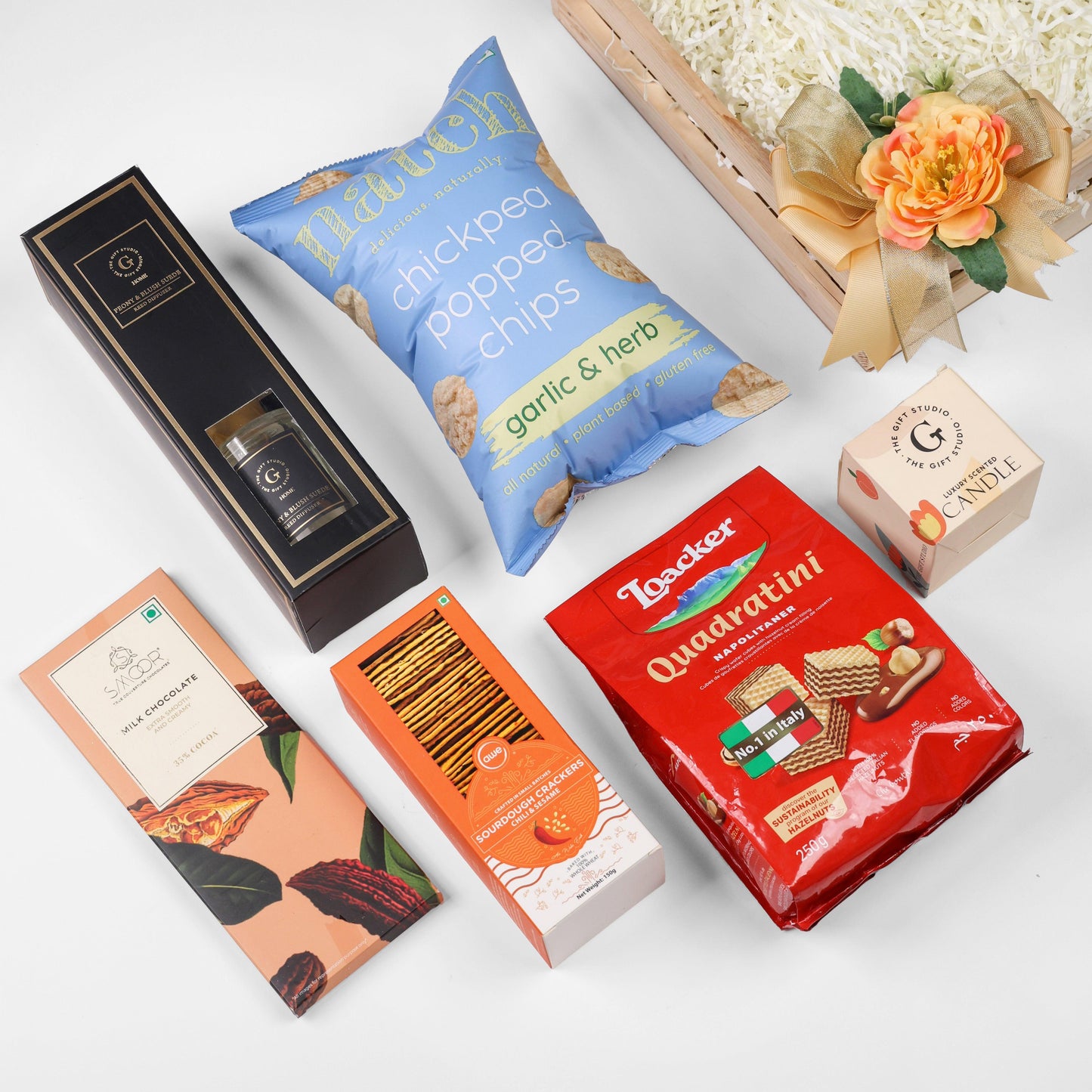 Luxe Aroma & Snack Hamper - The Gift Studio