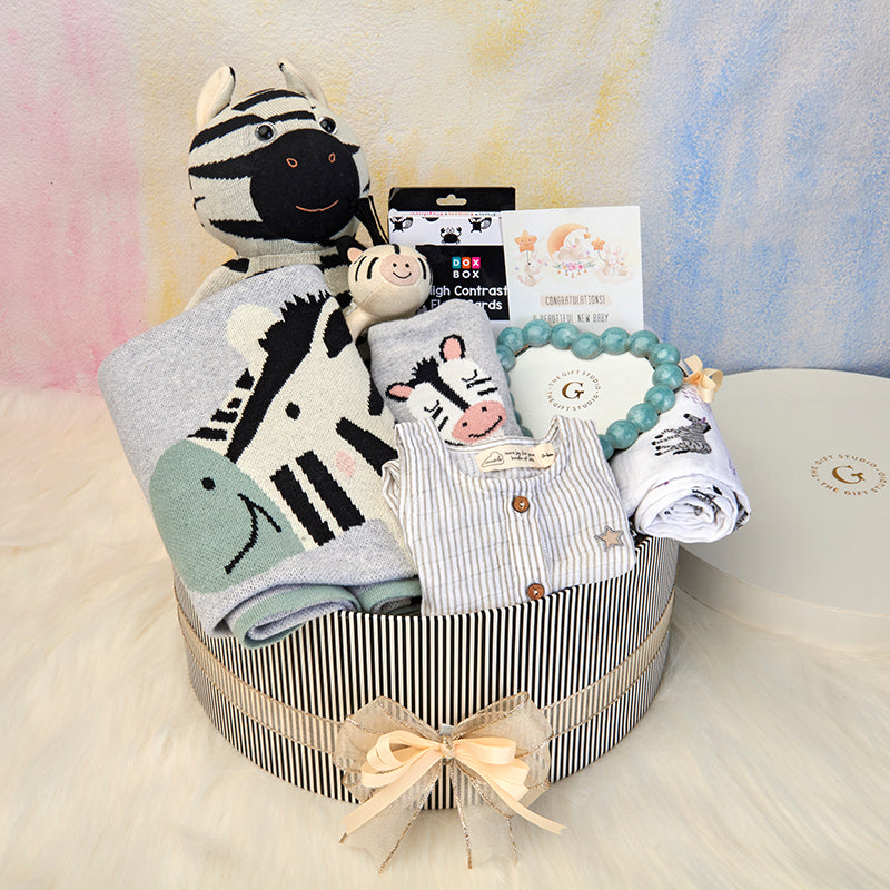 Luxe Safari Newborn Hamper-The Gift Stduio