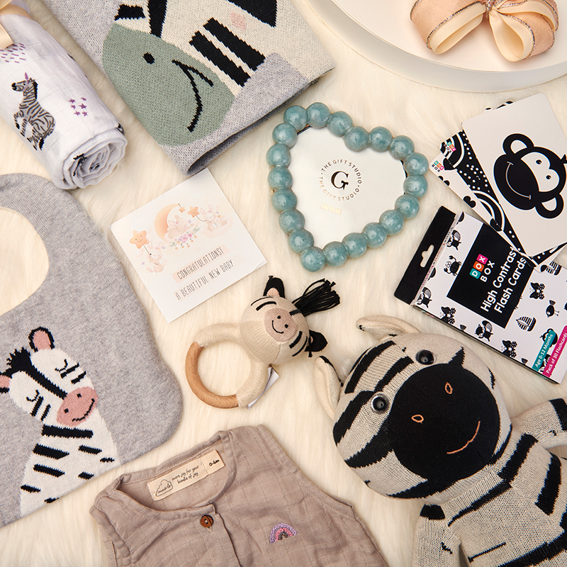 Luxe Safari Newborn Hamper-The Gift Stduio
